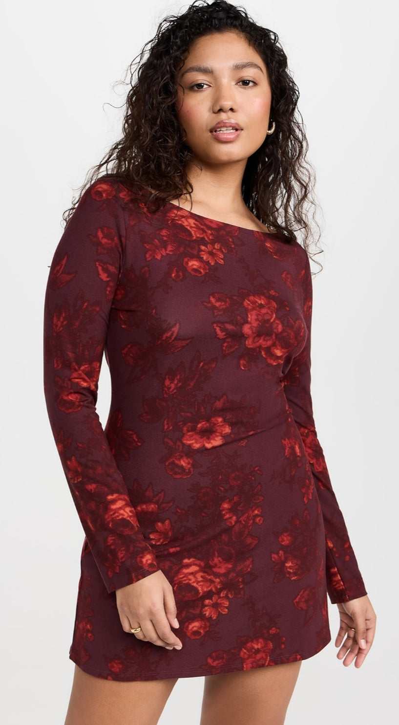 SALE! Ref Jaelynn Lyocell Jersey Knit Long Sleeved Mini Dress