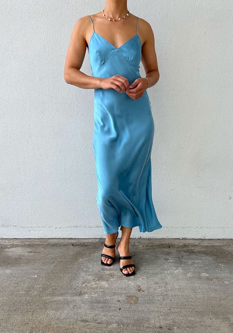 (PART 1/2) SL Deco Rouleau Silk Midi Maxi Dress: Solid Colours