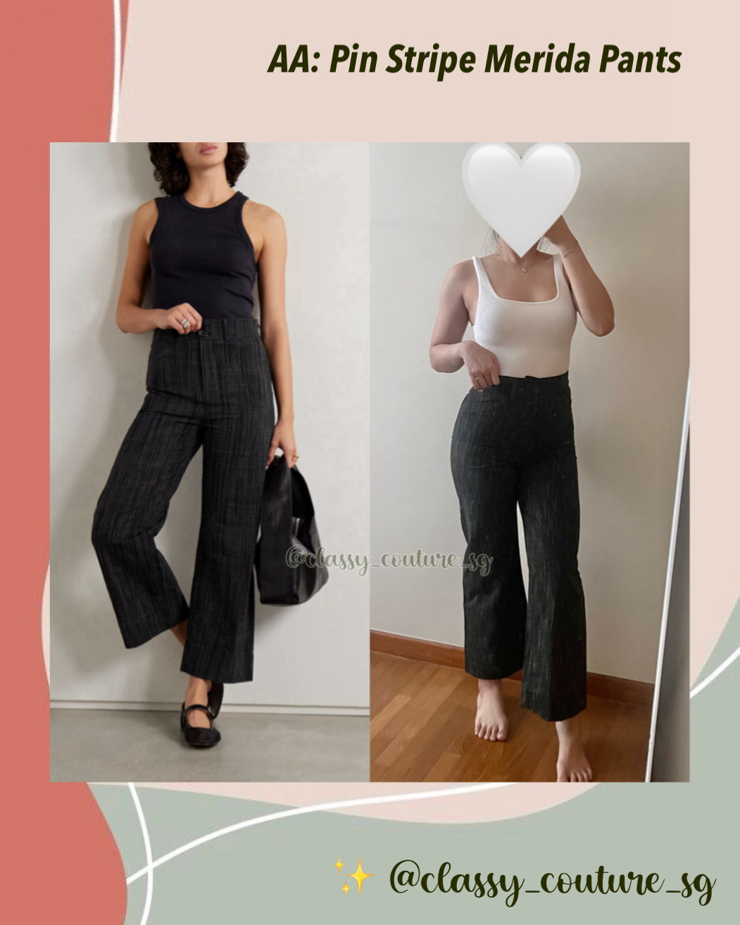 AA Pin Stripe Merida Pants Organic Cotton
