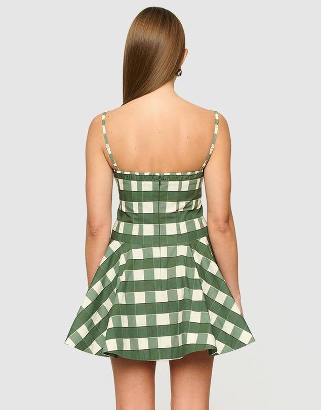 CLE Georgia Flared Cotton Mini Dress