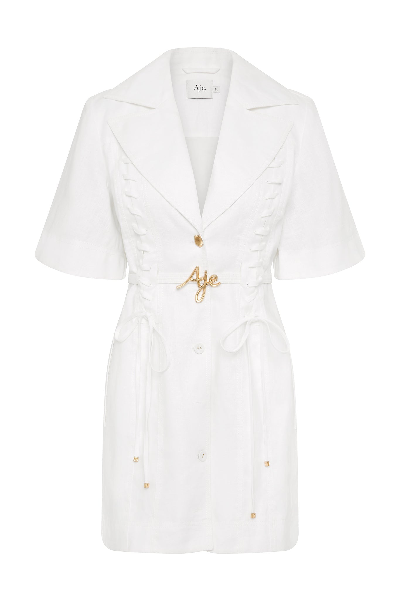 AJ Morgan & Ana Linen-Blend Mini Dress