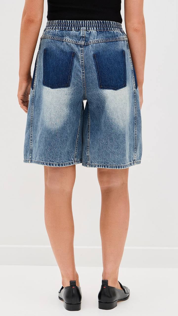 SE Spencer Mended Denim Bermuda Shorts