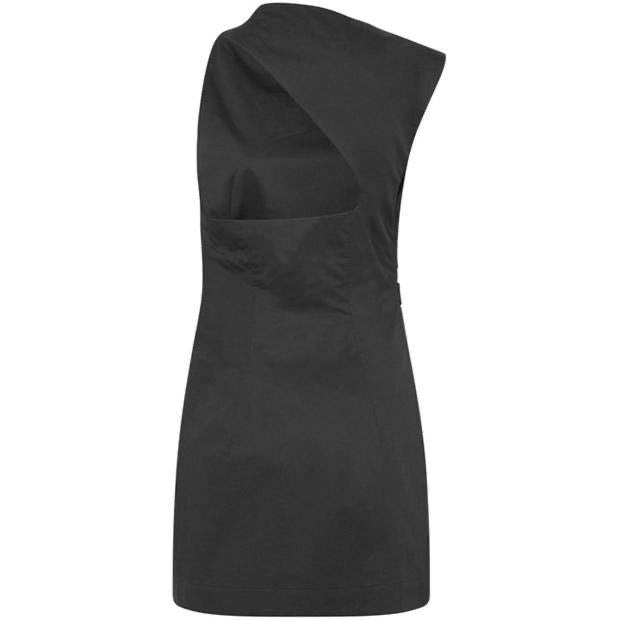 SA Asymmetric Tuck Mini Dress