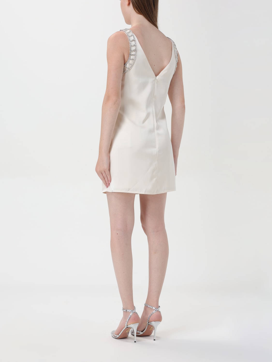 SP Cream Satin Diamante Bralette Mini | Maxi Dress