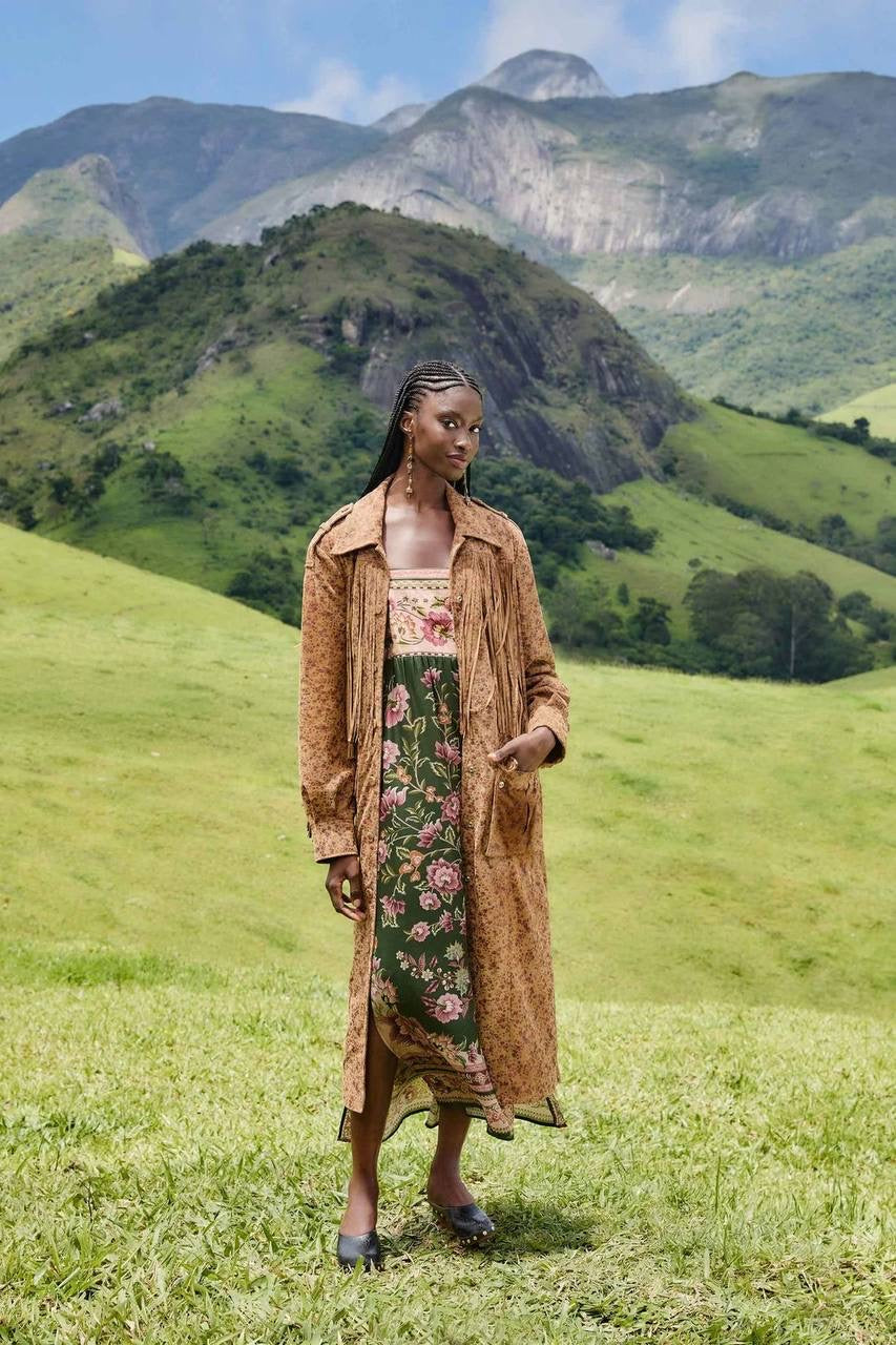 FR Flowering Garden Viscose Midi Dress