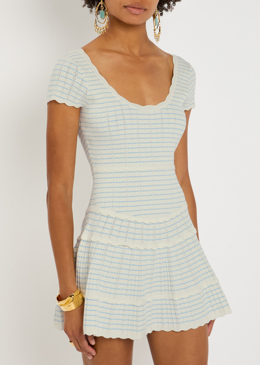 LSF Elisavette Striped Stretch Knit Mini Dress