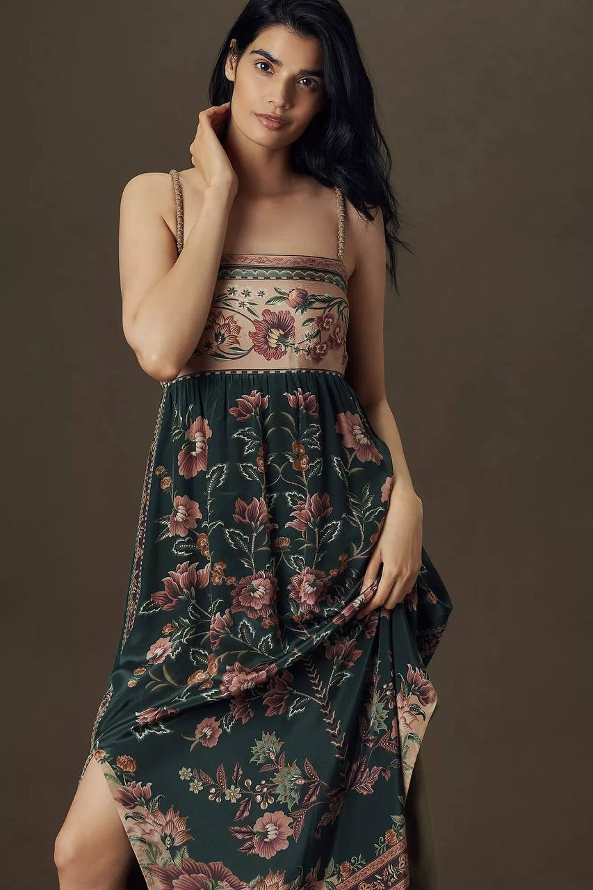 FR Flowering Garden Viscose Midi Dress