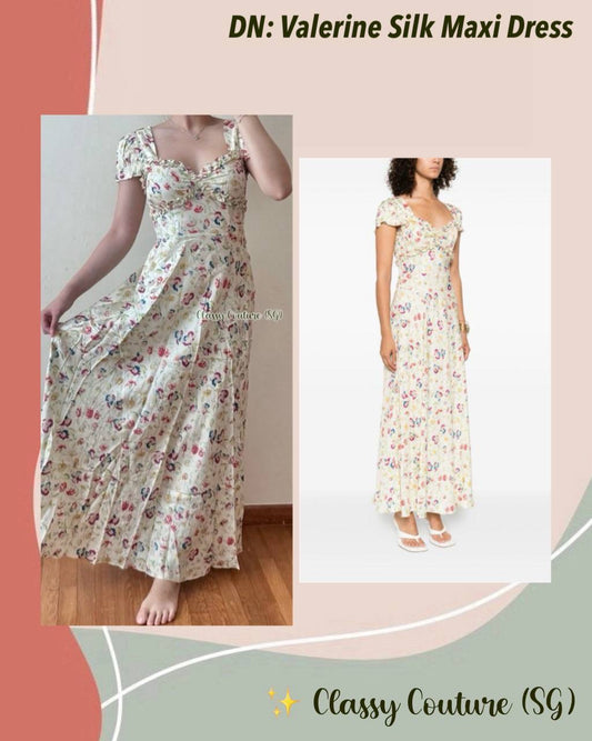 DN Valerine Silk-Viscose Midi Maxi Dress