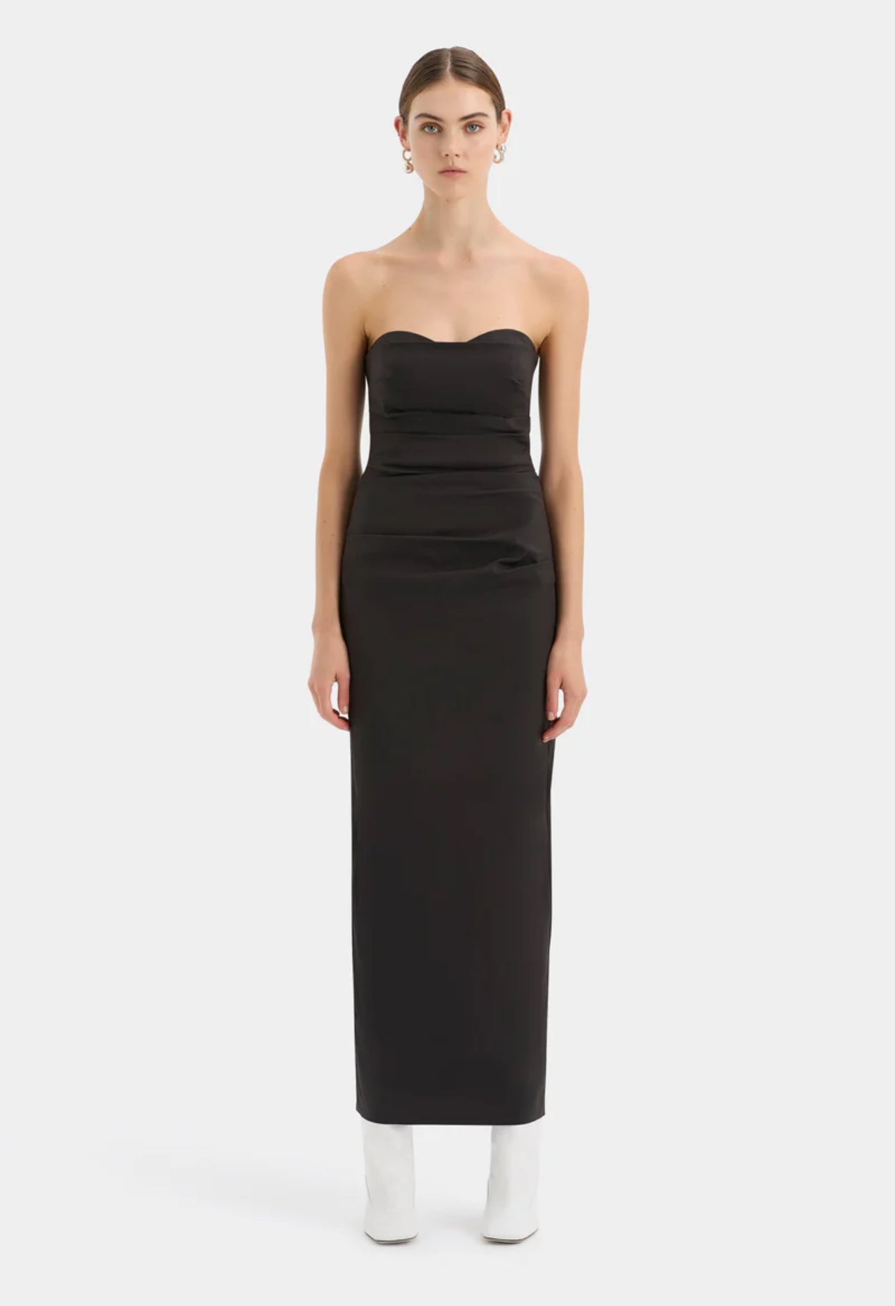 STL Alba Strapless Stretch-Cotton Gown Maxi Dress