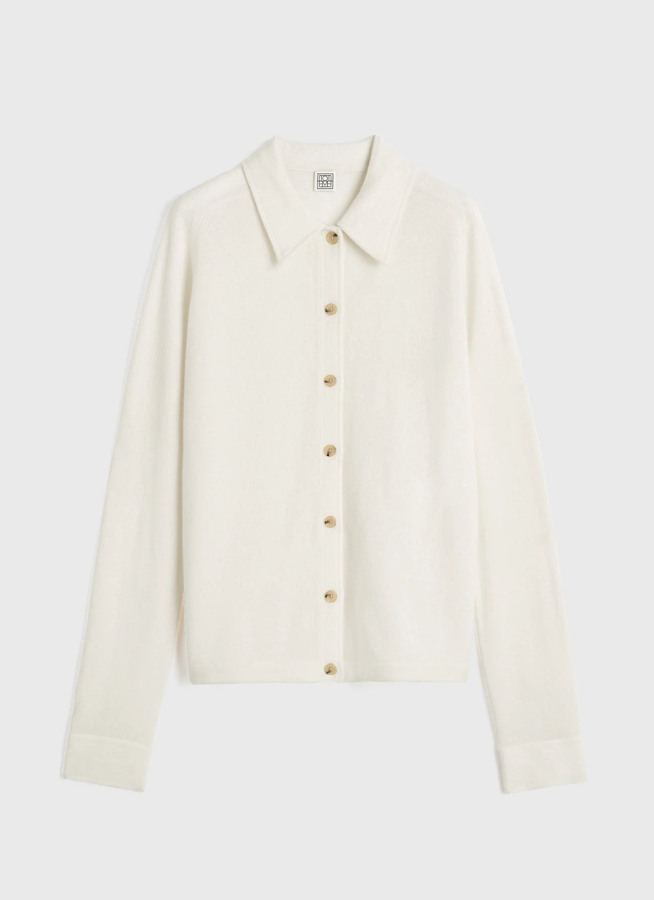 Tot Raglan Sleeve Cashmere Cardigan Shirt