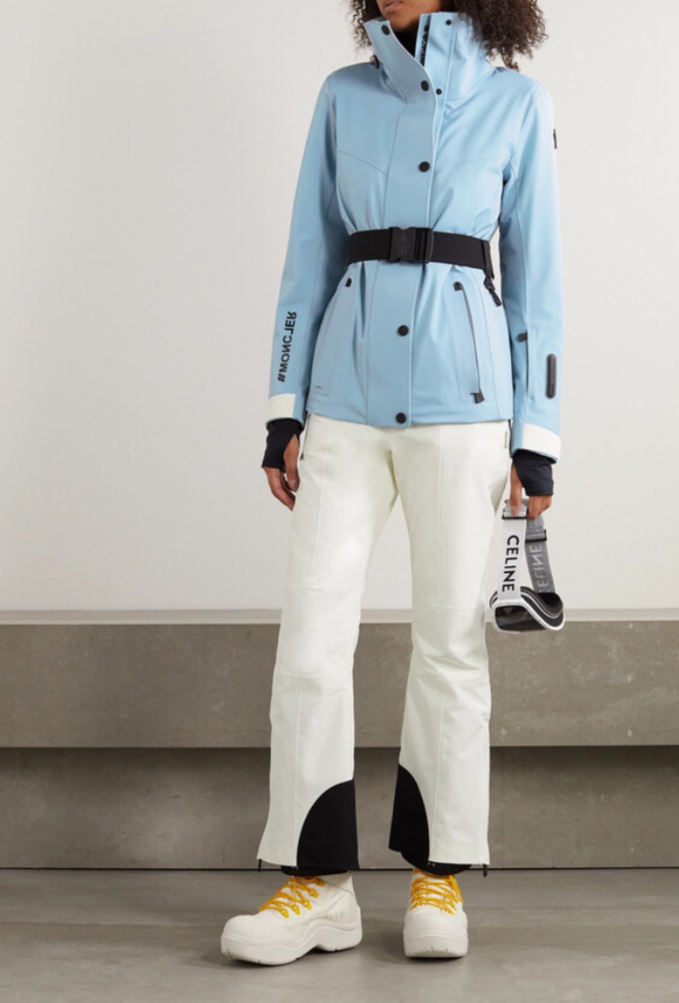 MC Hainet Belted Ski Jacket in Blue