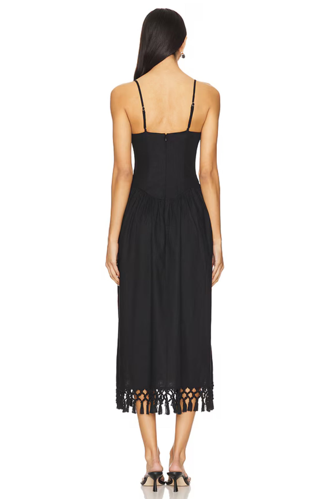 TLR Lexi Linen-Blend Midi Dress