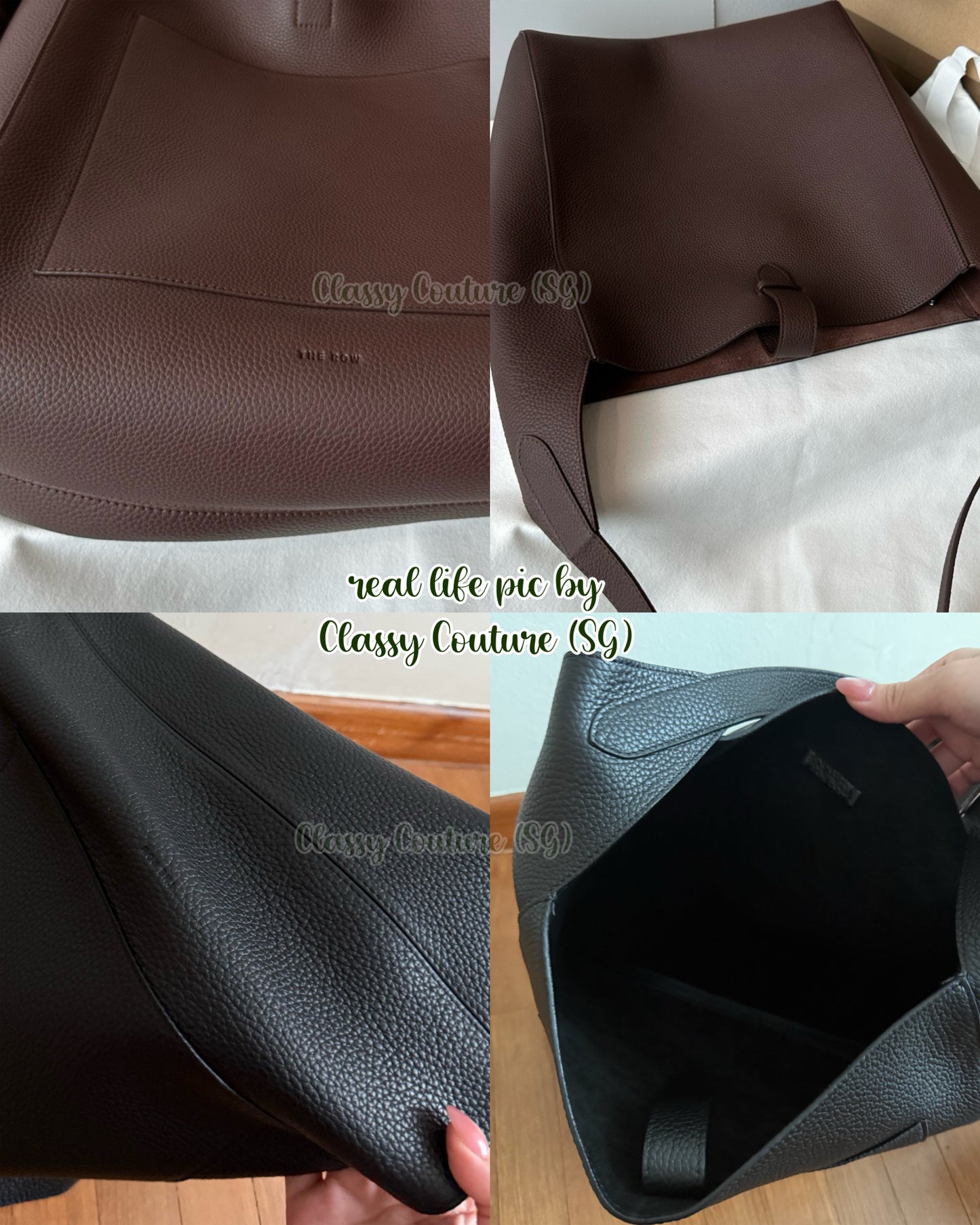 3 Colours! TR Blake Grained Calfskin Leather Bag