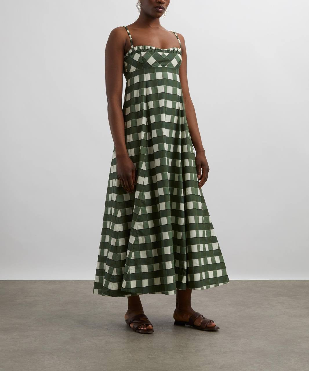 CLE Theron Cotton Midi Maxi Dress Sundress