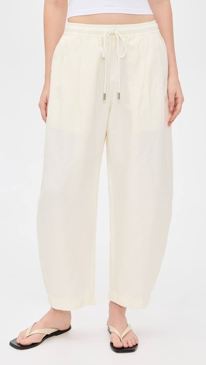 AA Everyday Pull-On Cotton-Linen Jogger Pants