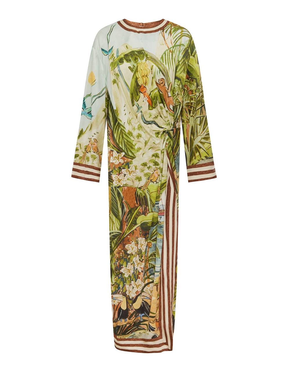 ALM Toucan Tango Silk Midi Dress
