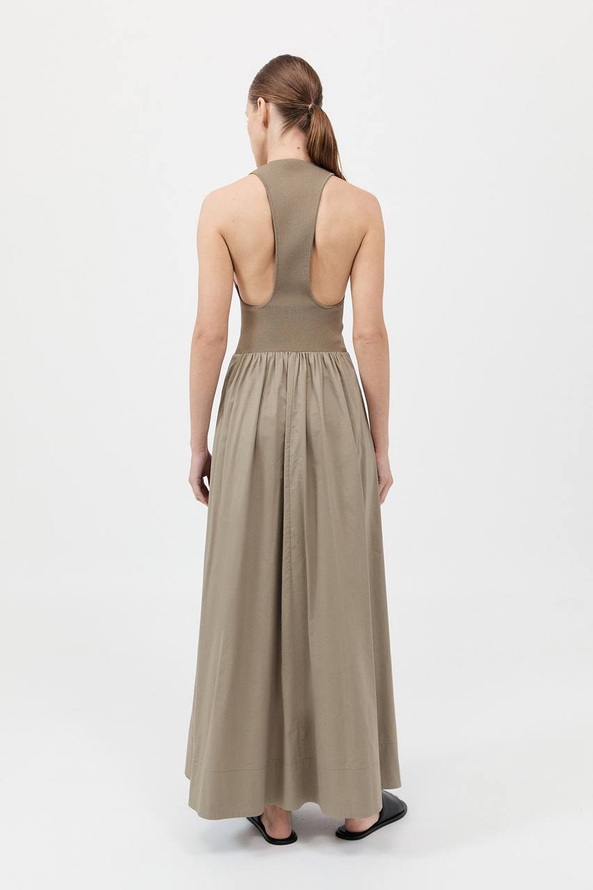 SA Plunge Neck Midi Maxi Dress