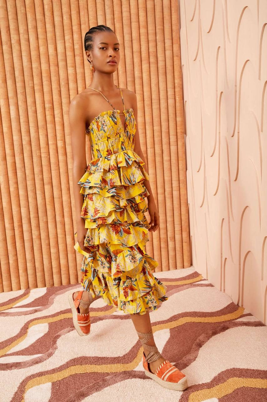 UJ Josefine Midi Dress | Cotton poplin