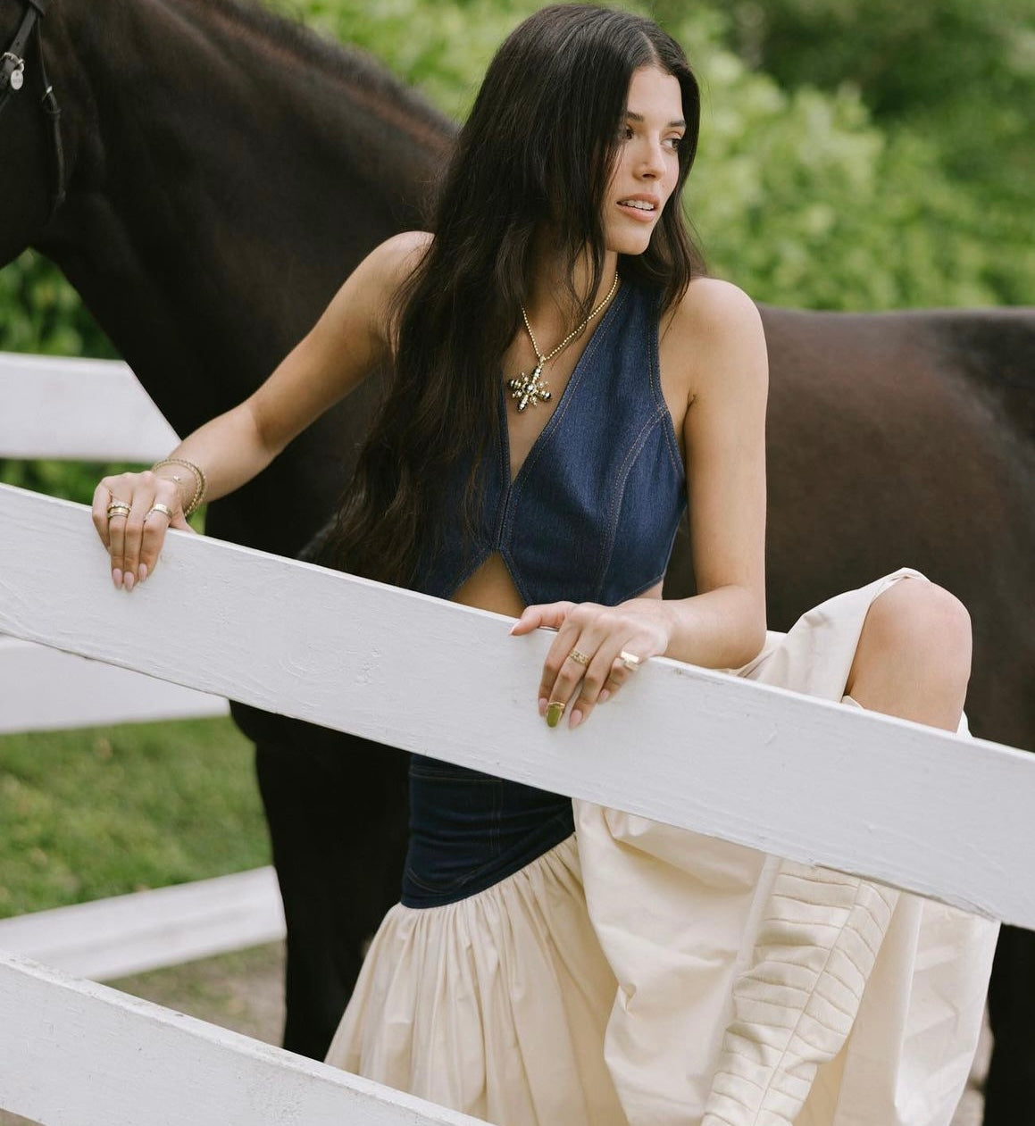 ALX Irie Vest Top | Tomma Midi Skirt | Set