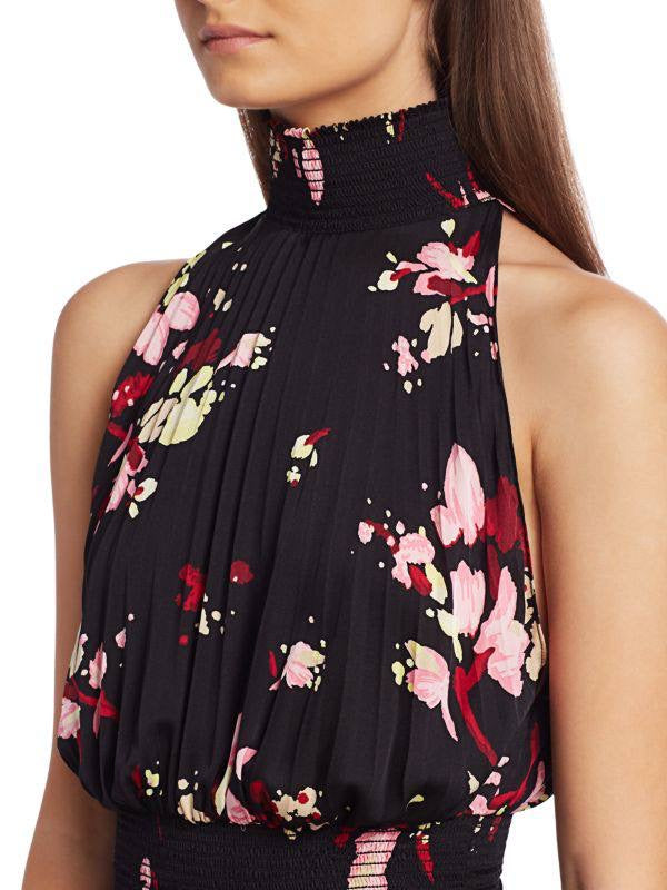 SALE! ALC Renzo Pleated Halter Midi Dress