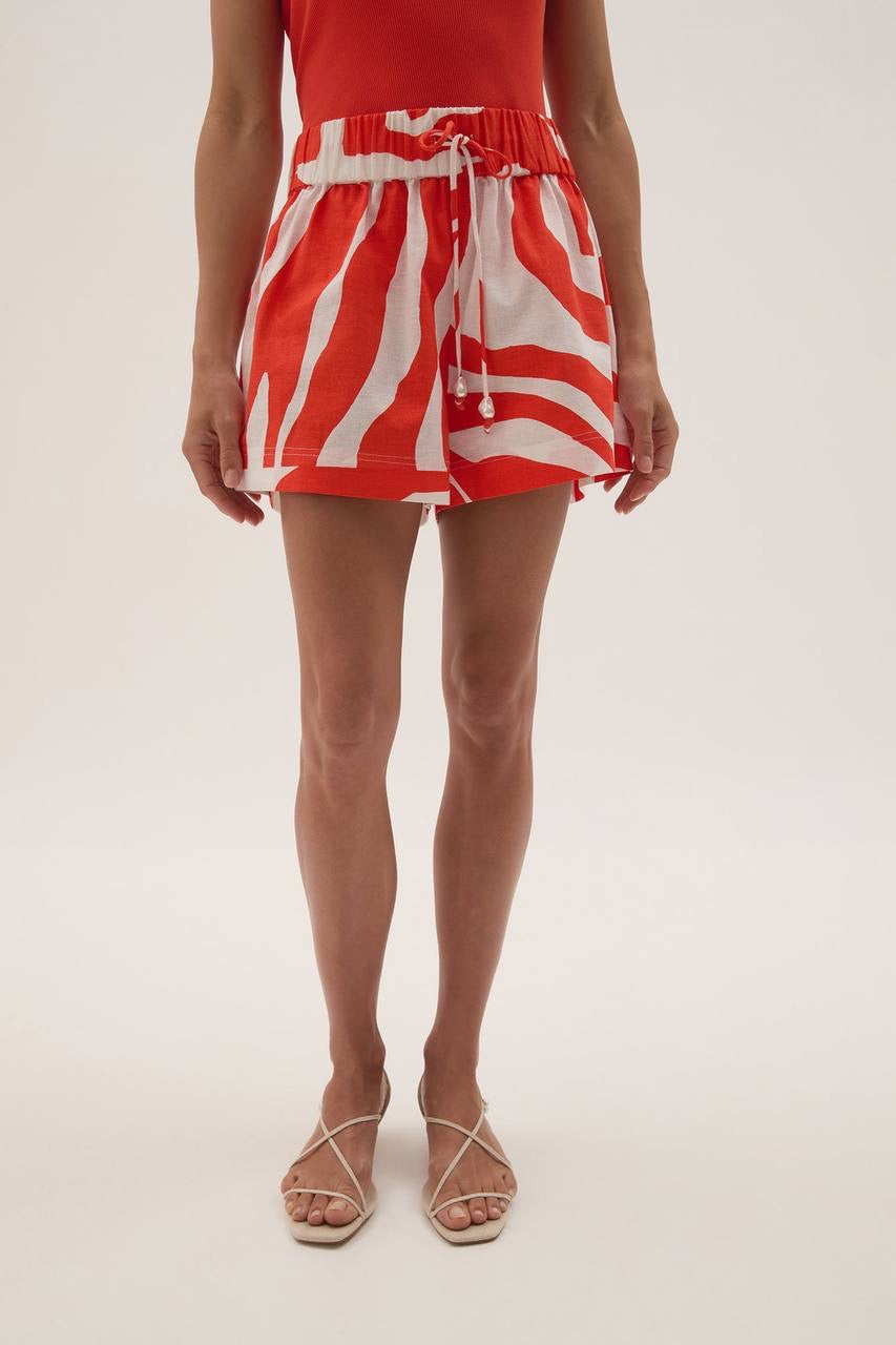 AJ Airlie Relaxed Linen-Cotton Shorts