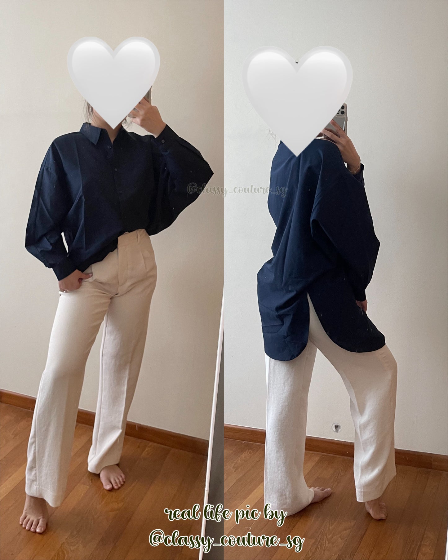 7 COLOURS! SL Cotton Silk Round Shirt