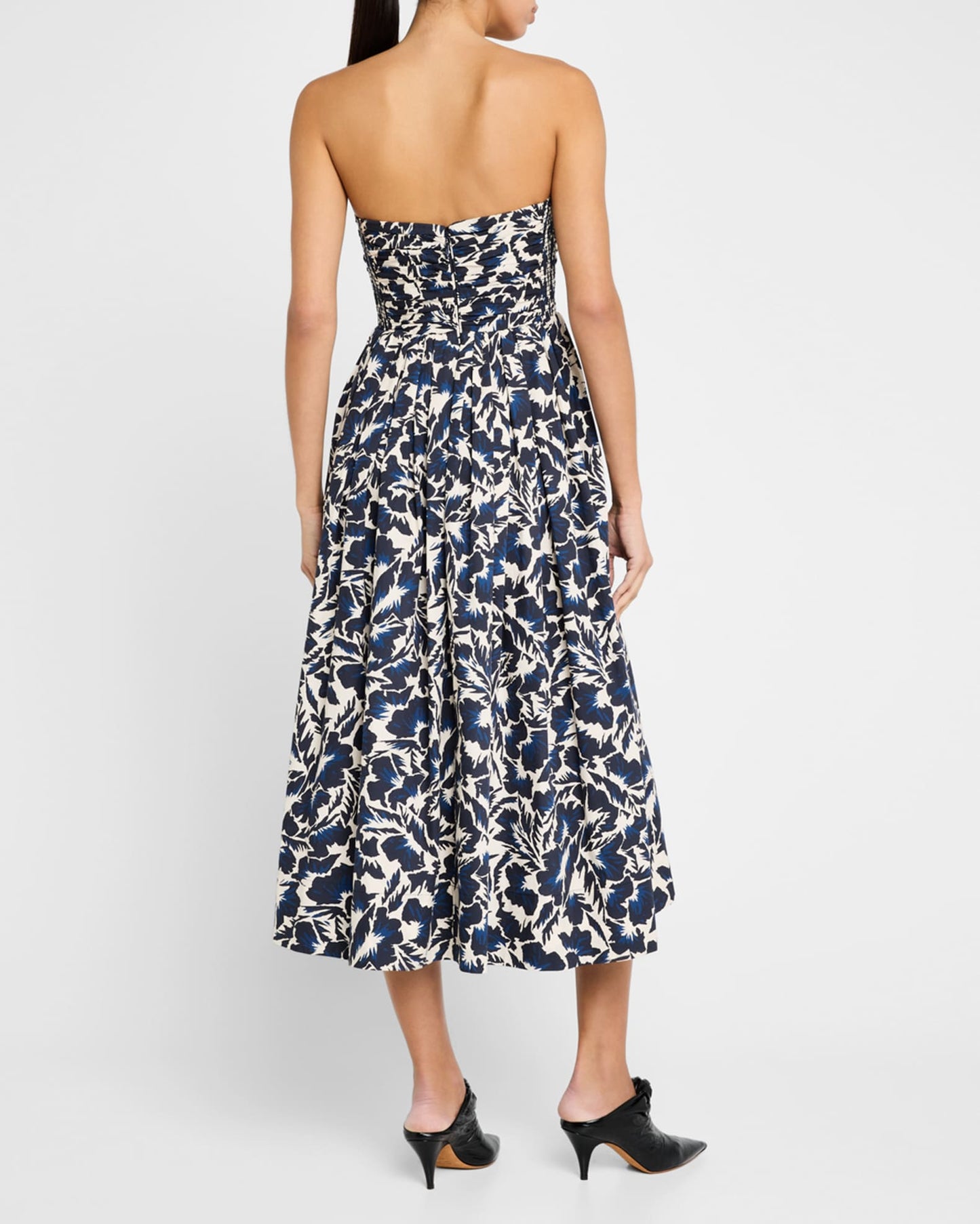3 Colors! ALC Tate Strapless Cotton Midi Dress