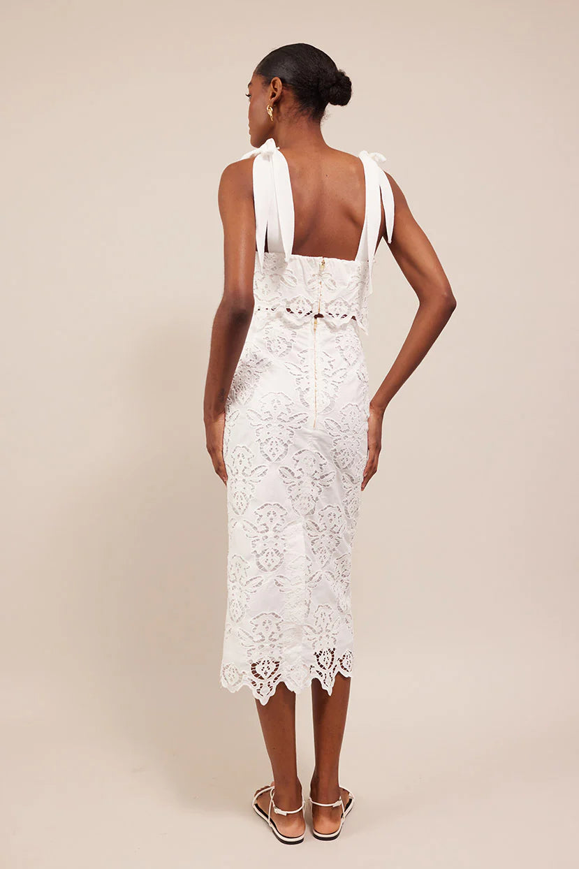 CC Shilo Lace Top | Sienna Midi Skirt | Set