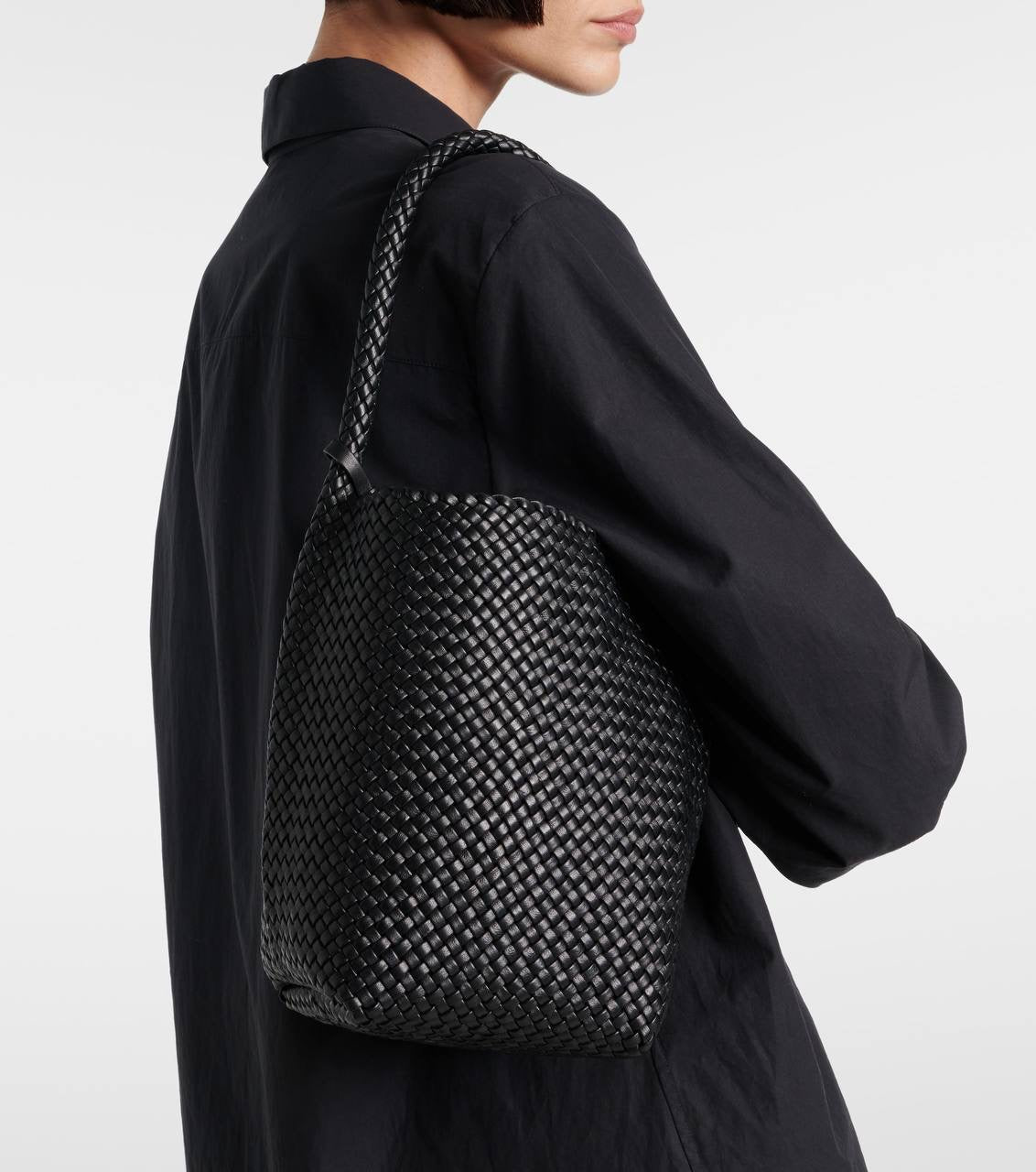 TR N/S Small Woven Lamb Leather Park Tote Bag