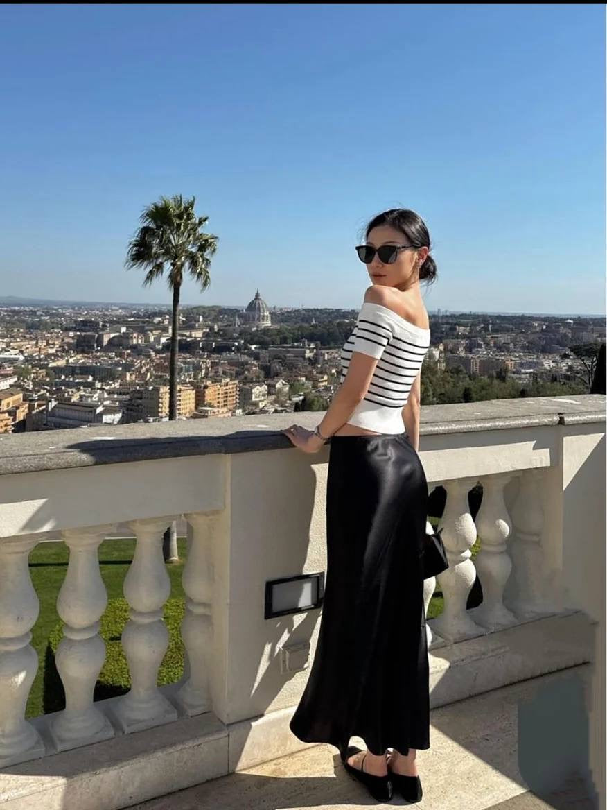 Restocked! Ref Layla Silk Maxi Skirt