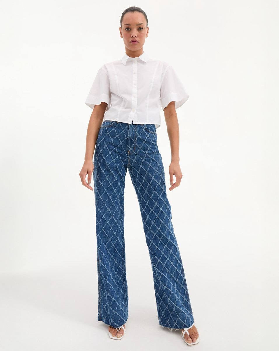 VB Claire Cotton Cropped Shirt