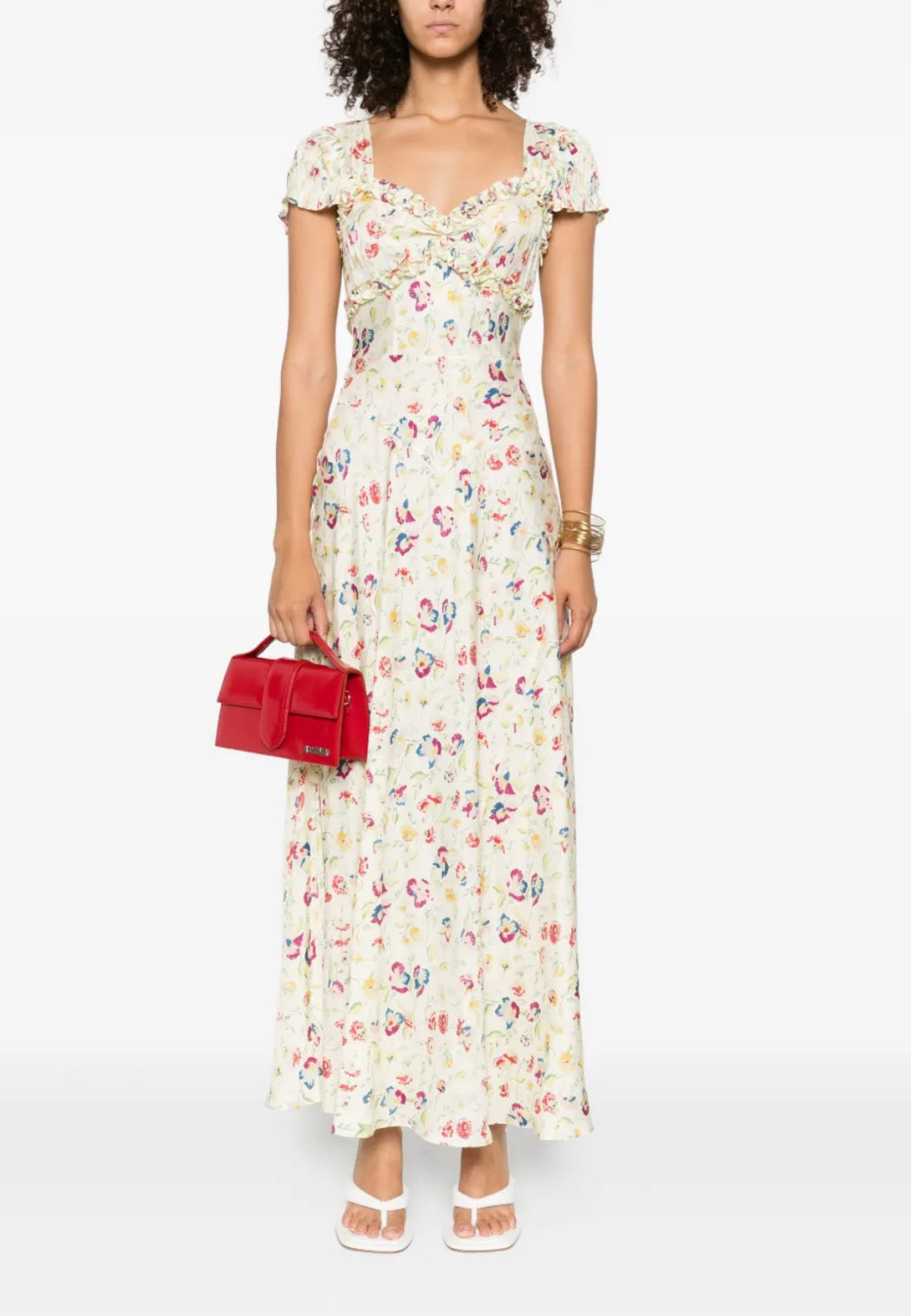 DN Valerine Silk-Viscose Midi Maxi Dress