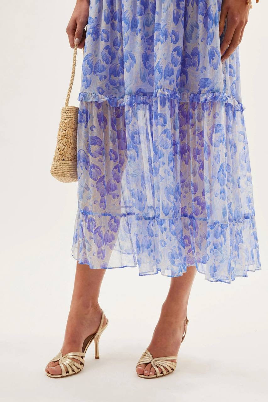 RX Pussybow Abi Viscose Midi Dress