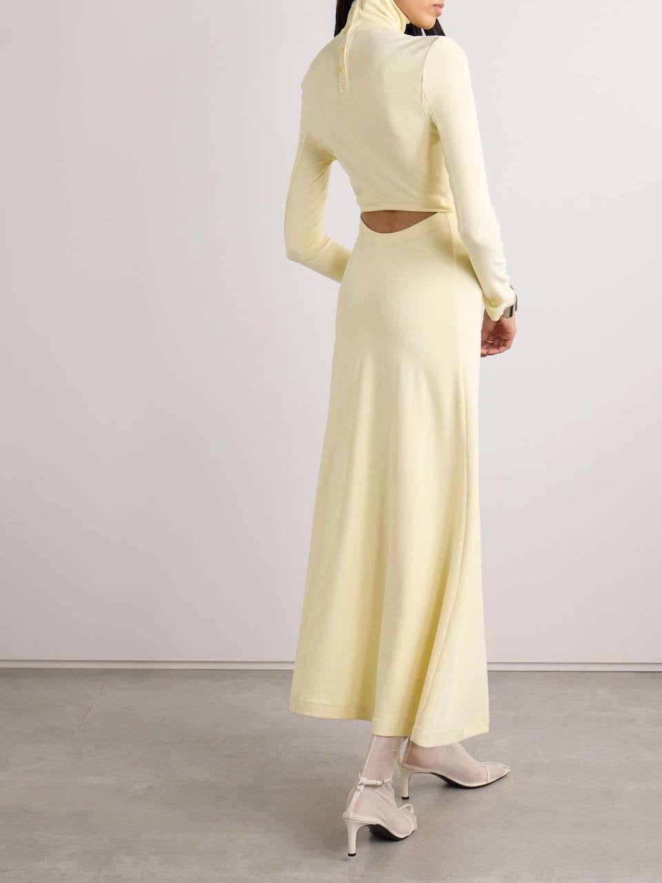 PS Jayne Rib Knit Turtleneck Midi Dress