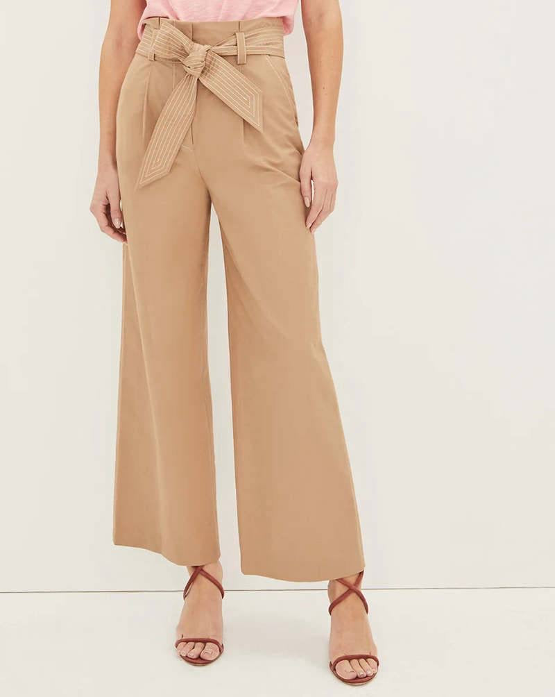 VB Lang Strech-Cotton High Waist Pants
