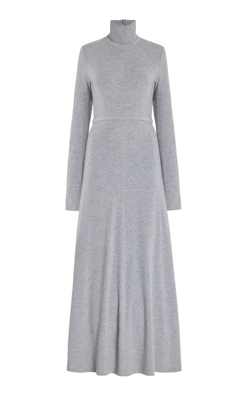 PS Jayne Rib Knit Turtleneck Midi Dress