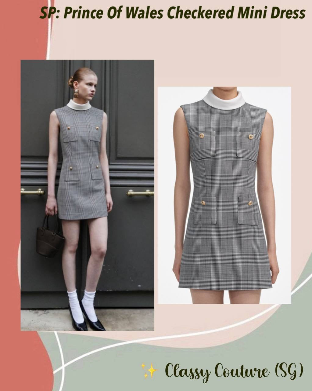 SP Prince of Wales Check Mini Dress