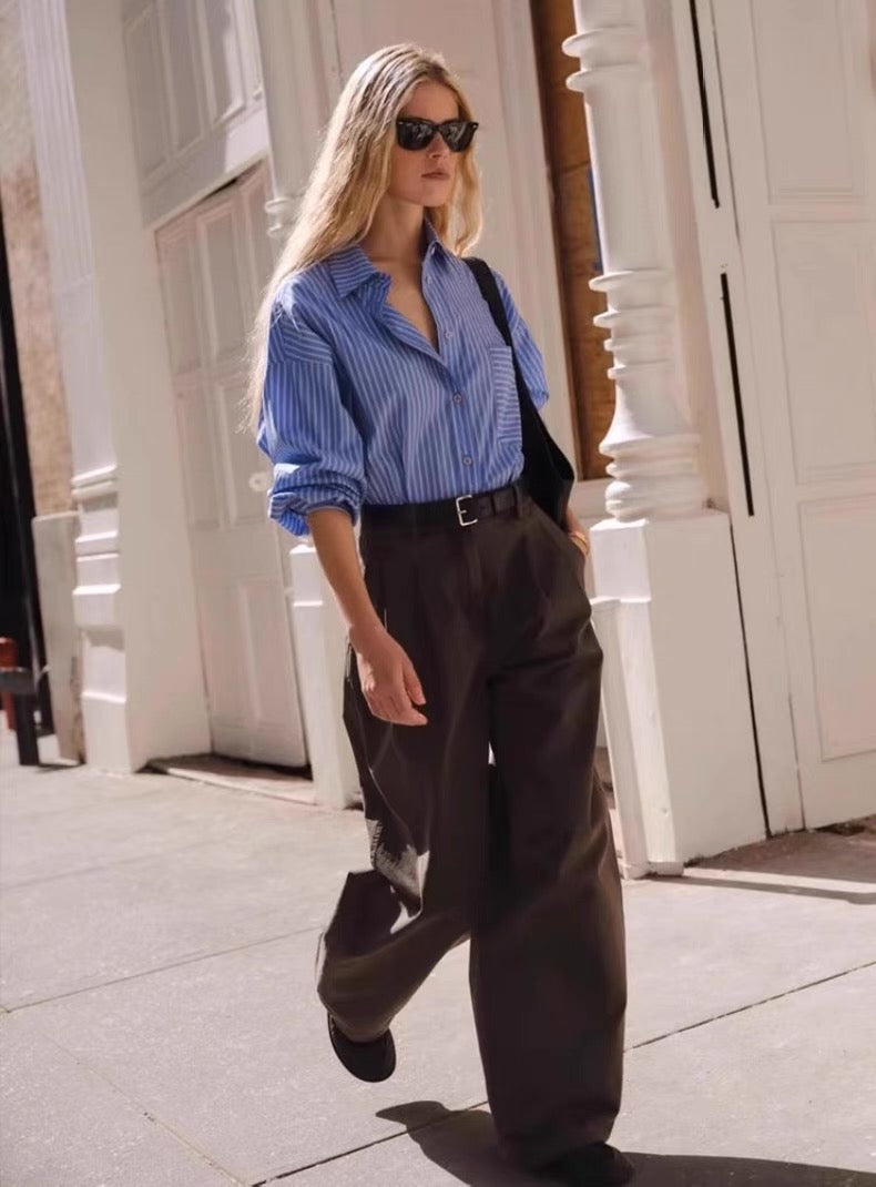 AA Aldea Oversized Cotton Button Down Shirt