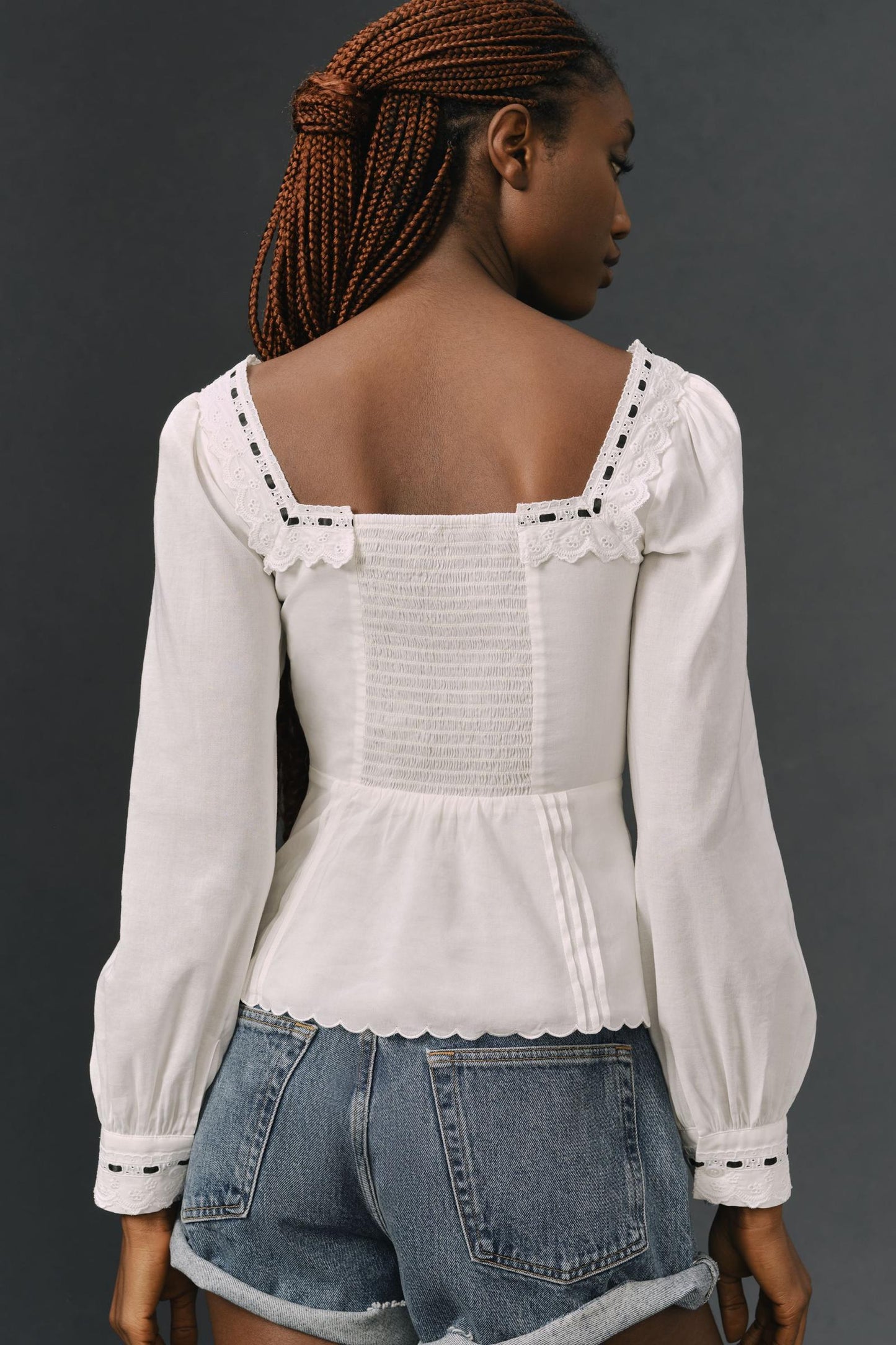 Ref Haisley Cotton-Viscose Long Sleeve Top