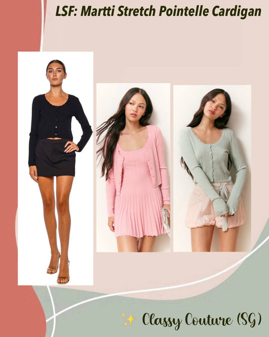 LSF Martti Stretch Pointelle Cardigan