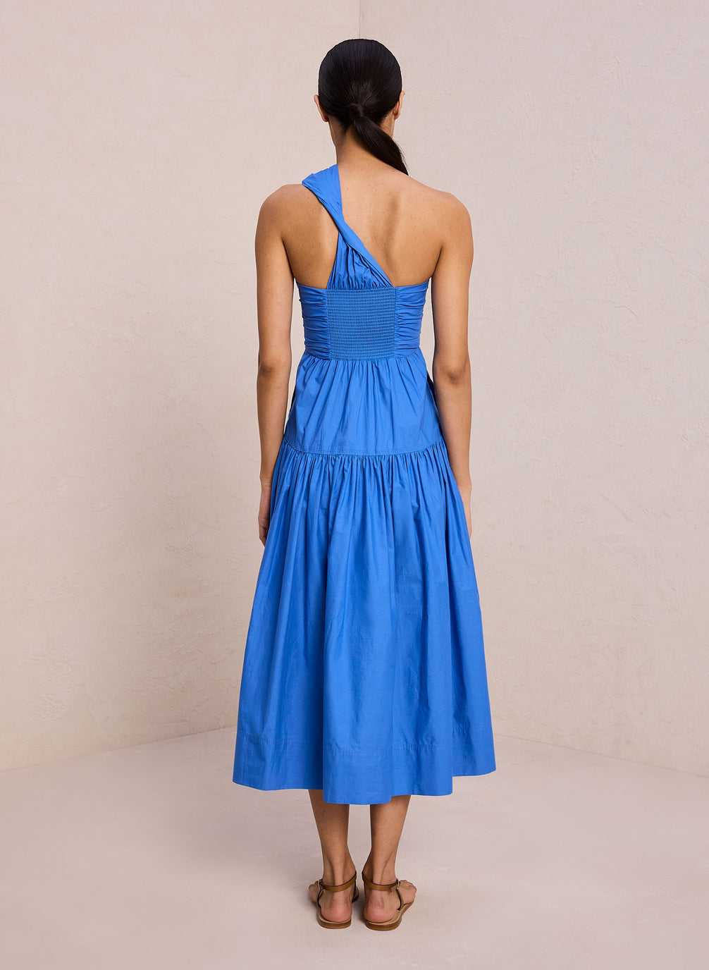 ALC Aubrey Cotton Midi Dress in Coastal Blue