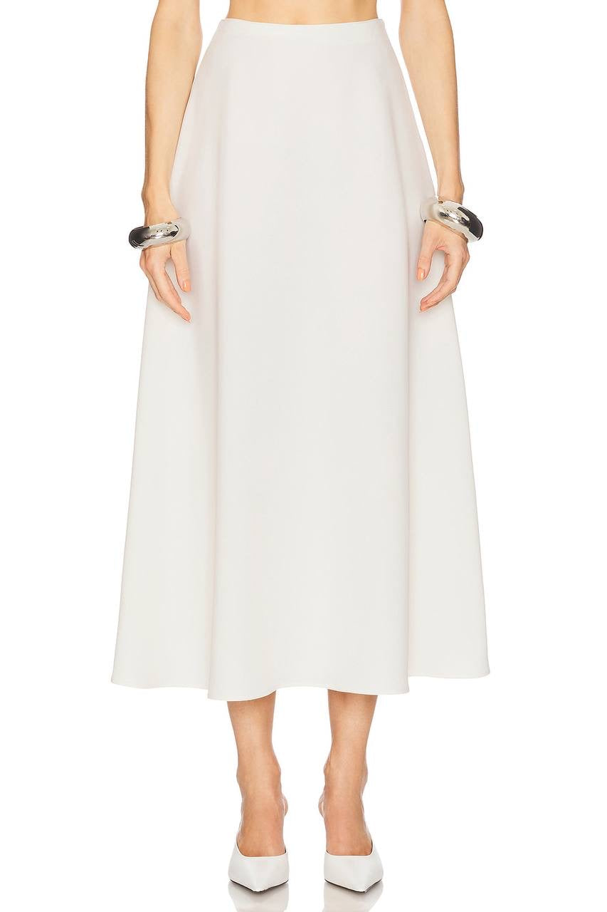 HS Heavy Crepe Midi Skirt