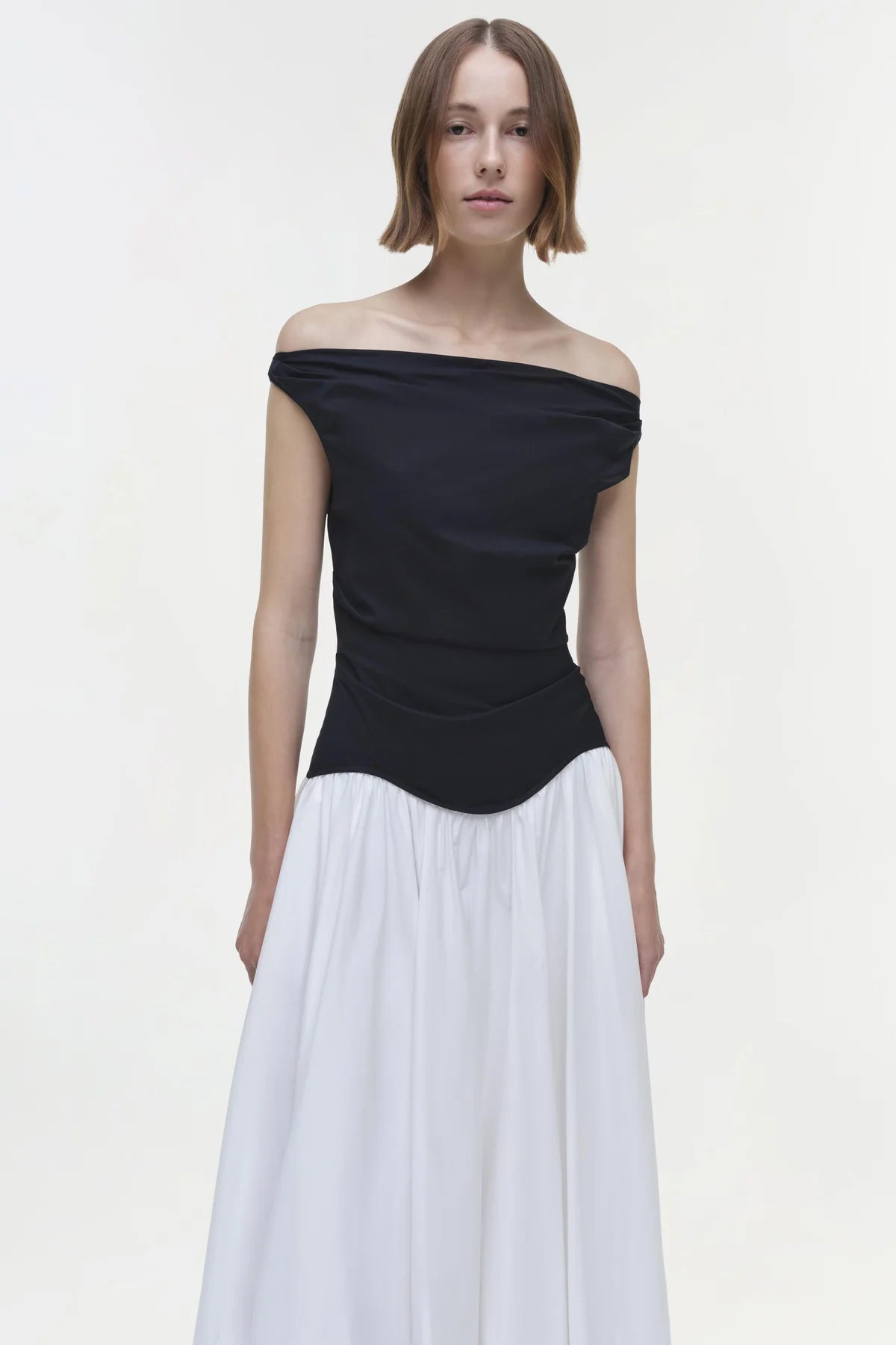 Restock! JS Cersei Off Shoulder Cotton-Blend Midi Maxi Dress