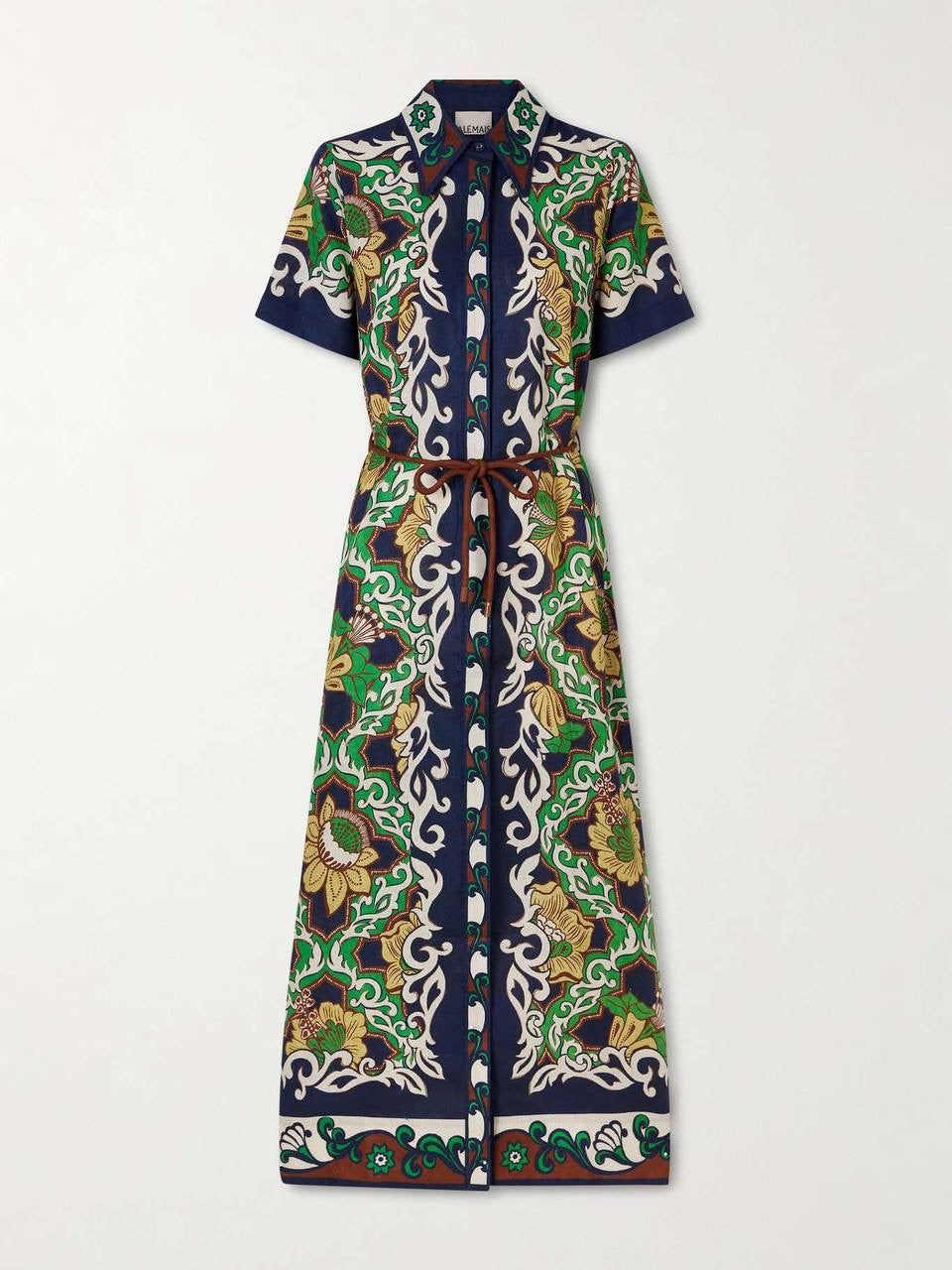 ALM Liana Linen Midi Dress Shirtdress
