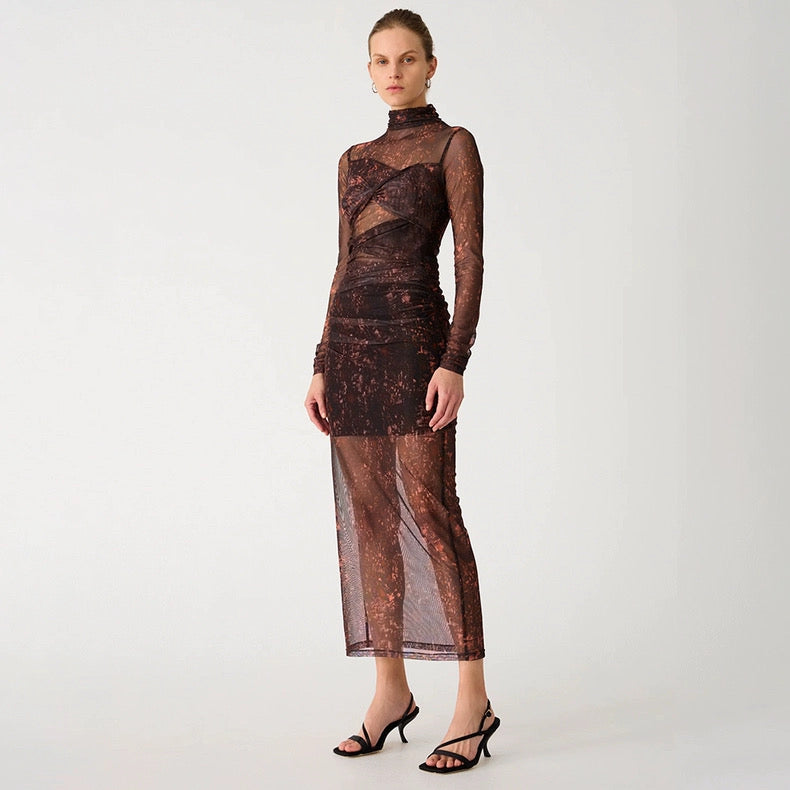 MS Madigral Mesh Midi Dress