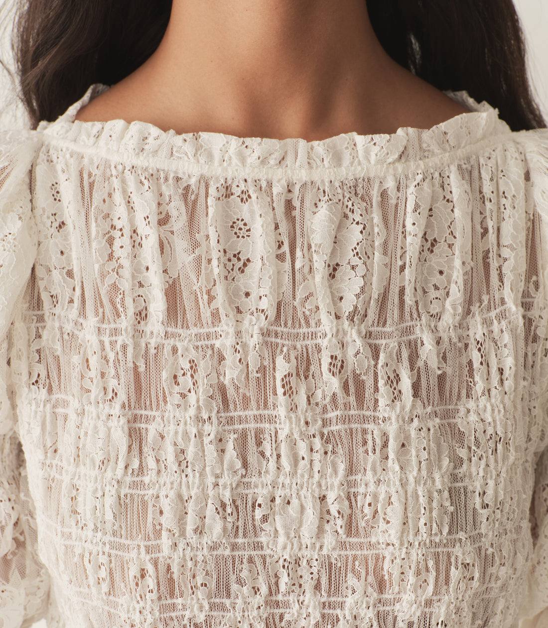 DN Raquella Cotton-Blend Lace Midi Dress