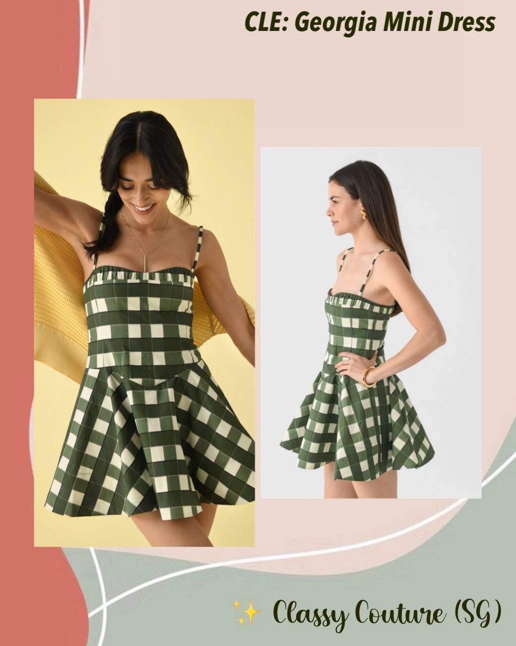 CLE Georgia Flared Cotton Mini Dress