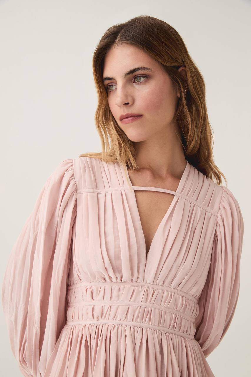 AJ Catalyst Pleated Mini | Midi Dress