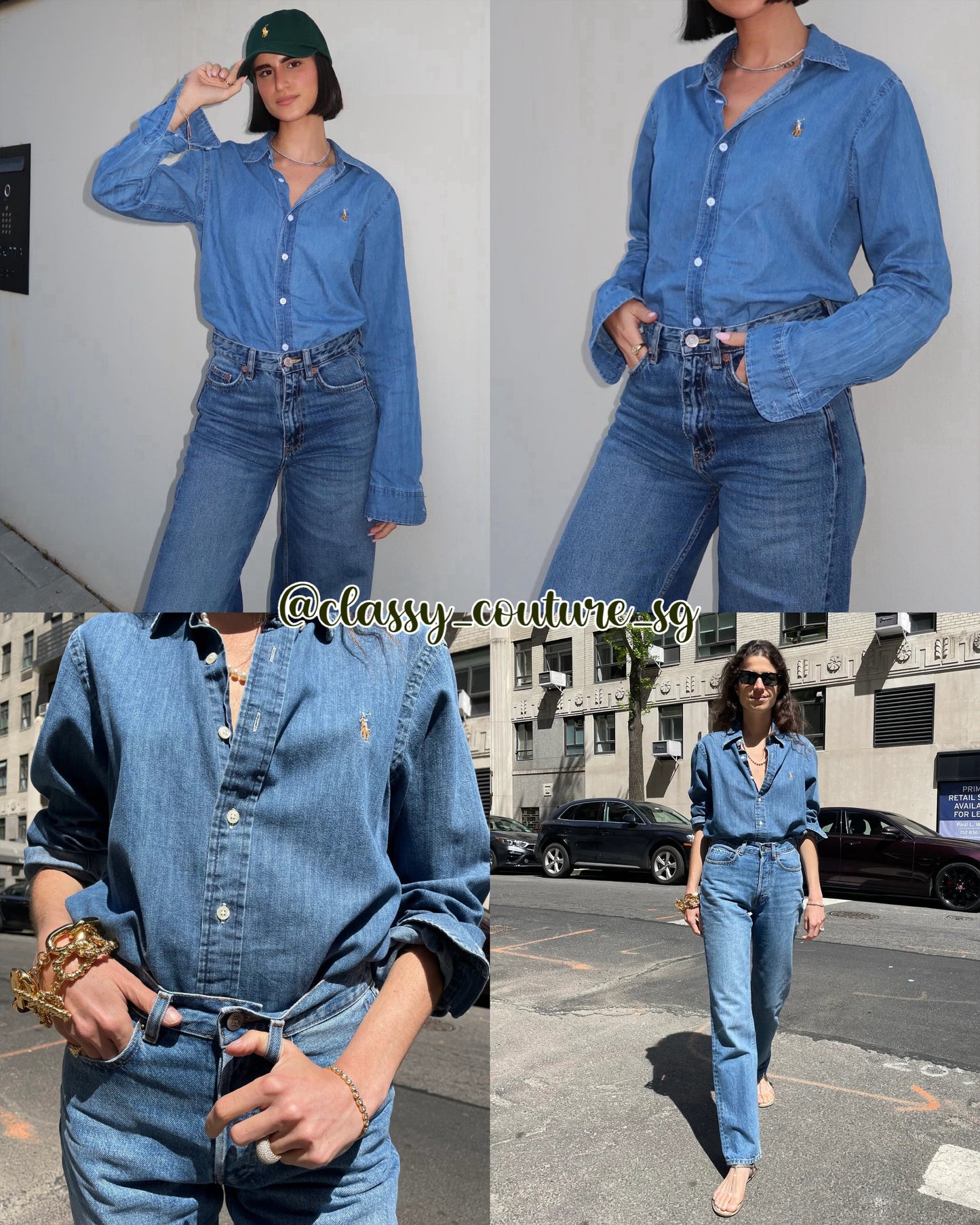 RL Classic Fit Denim Shirt in Blue Wash
