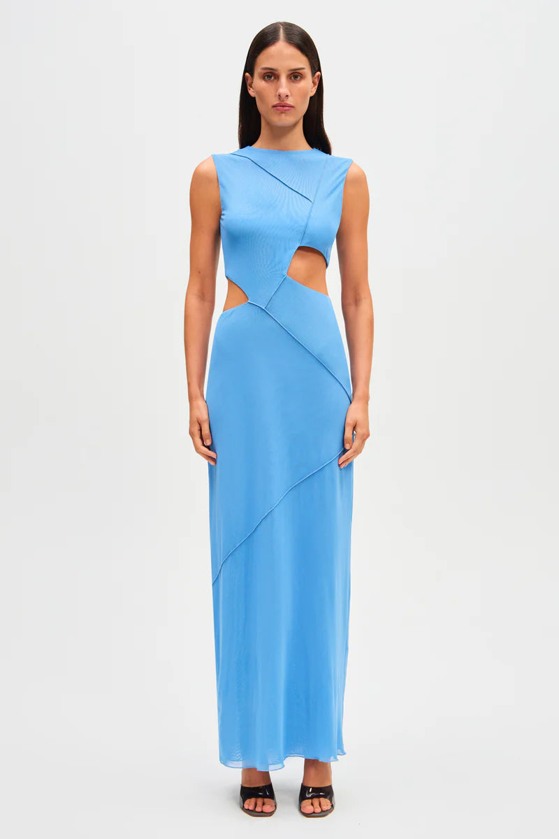 MS Salli Mesh Cut Out Maxi Dress
